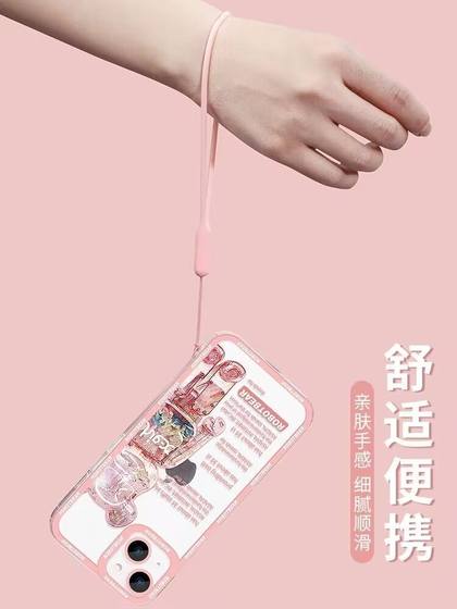 휴대 전화 케이스 끈 유니버설 로프 짧은 손목 스트랩 밧줄 손목 액체 실리콘 체인 안티 손실 로프 짧은 교수형 손으로 야외 휴대 전화 체인 다기능 교수형 체인 손목 로프 매듭