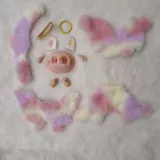 Единственный материал упаковки Labubu Полный набор комплектов инструментов Diy Labubu, включая учебную ткань, была вырезана