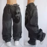 Jnco jeans new Y2k Женская одежда мешковатые джинсы Harajuku Hip H