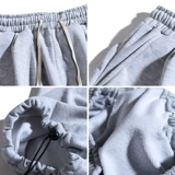 Летние трендовые штаны, спортивные повседневные брюки, свободный прямой крой, на шнурках