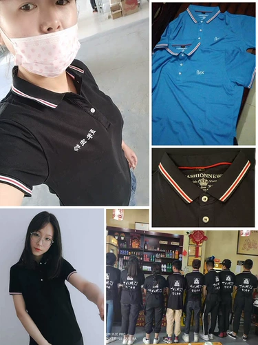 Летняя футболка с коротким рукавом для работы, тонкая футболка polo, короткий рукав, с печатью вашего логотипа, делается под заказ