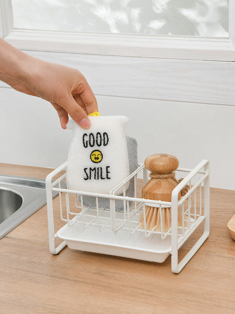 Кухня железо дренажный хранение полка аквариум стеллажи губка вымойте посуду тряпка провод таблицы лапша этаж в коробку