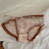 Hua Haoyueyuan ~ Новая ткань с хорошей эластичностью, закрывающая ягодицы, контрастное по цвету кружевное нижнее белье, маленькое сексуальное женское нижнее белье с низкой талией.