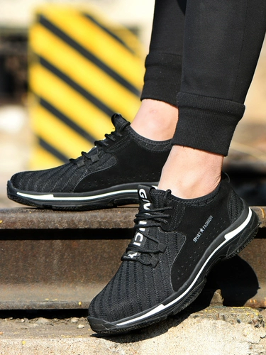 Летние дышащие дезодорированные износостойкие рабочие безопасные туфли