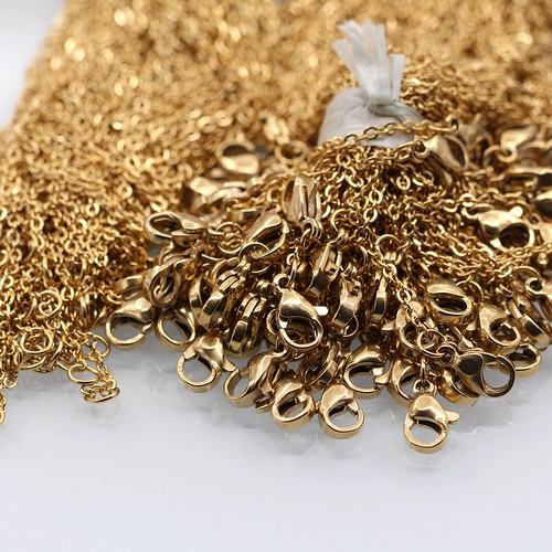 Материал ручной работы из нержавеющей стали титановой стальное колье 45 см 50 см 60 см.