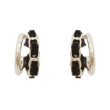 Черный лебедь, трендовые элитные демисезонные серьги