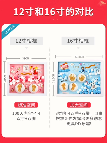 Детские отпечатки рук и ног, сувенир для новорожденных, хваталка для младенца, чернильная подушечка, фоторамка, подарок на день рождения