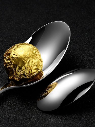 Детская ложка из нержавеющей стали для домашнего использования