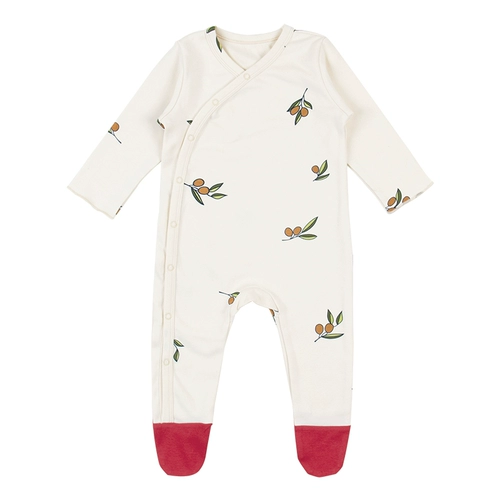 Брендовая детская хлопковая демисезонная пижама, лонгслив, детский комбинезон для новорожденных, увеличенная толщина, популярно в интернете