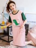Хлопковая пижама, тонкая свежая милая летняя юбка для беременных для школьников, в корейском стиле, оверсайз, свободный крой
