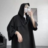 Спортивная летняя шелковая футболка с капюшоном для работы, США, осенняя, короткий рукав