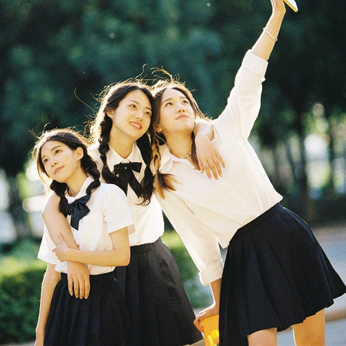 Летняя форма, спортивная униформа, комплект, для средней школы, короткий рукав