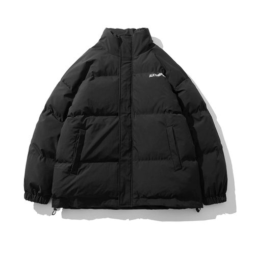 Пуховик, трендовая брендовая универсальная куртка для школьников, оверсайз, увеличенная толщина