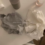 Double Eleven Feedback ~ восково-серый/очень пукающий чистый хлопок, удобное хлопковое нижнее белье с нитками, мягкое и восковое толстое нижнее белье со средней посадкой для женщин