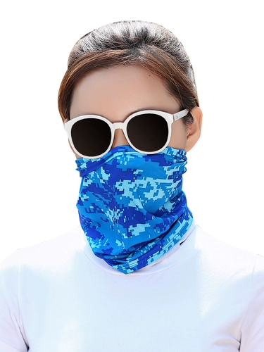 Шелковая маска, мужской шарф, шарф-платок, вуаль, волшебный ветрозащитный платок, защита от солнца, с защитой шеи