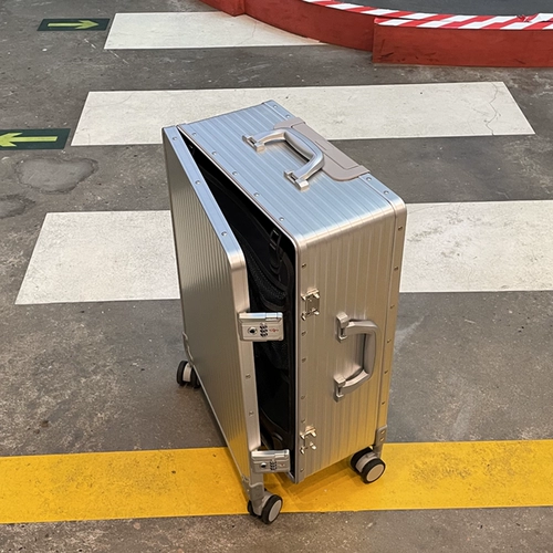 Вместительный и большой металлический браслет, универсальная тележка, модный чемодан подходит для мужчин и женщин, 1 шт, 20 шт, алюминиево-магниевый сплав, поворотные колеса, 24 шт, 30 шт