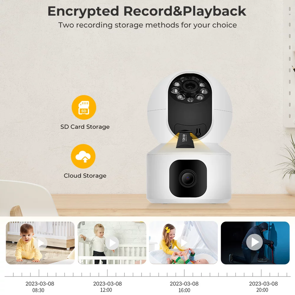 CCTV HD 4K WIFI IP камера видеонаблюдения беспроводной монторинг за детьми и животными