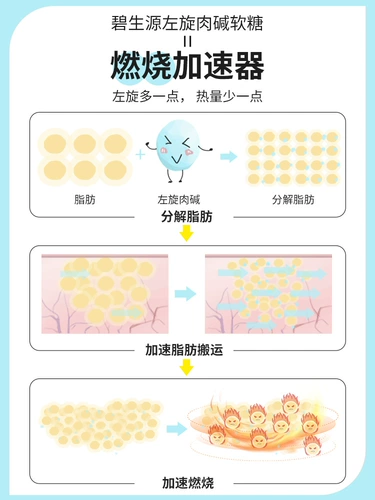 碧生源 L -Карнитиновая сахарная добавка Sports Fitness мужская и женская официальная подлинная подлинная