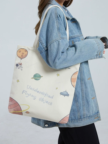 Шоппер, портативная универсальная льняная сумка, вместительный и большой тканевый мешок, 2025 года