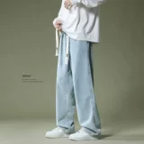 Осенние джинсы, брендовые штаны, повседневные брюки, свободный прямой крой, в американском стиле