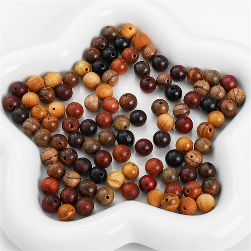 Натуральные бусины из сандалового дерева, украшение-шарик, четки из круглых бусин ручной работы, аксессуары