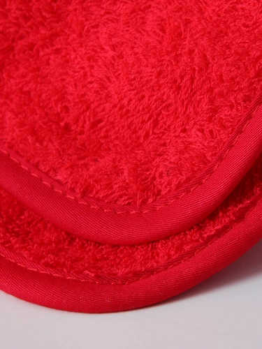 Хлопковое полотенце, красная хлопковая ткань, праздничнная лента, подарок на день рождения