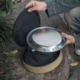 Komen походная обеденная тарелка S397 портативная тарелка с фруктами из нержавеющей стали 304 уличная многофункциональная десертная тарелка стейк-тарелка