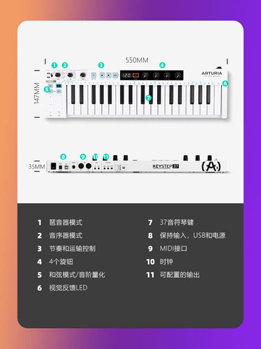 New Arturia Keystep 37 MIDI Подписаться контроль синтет.
