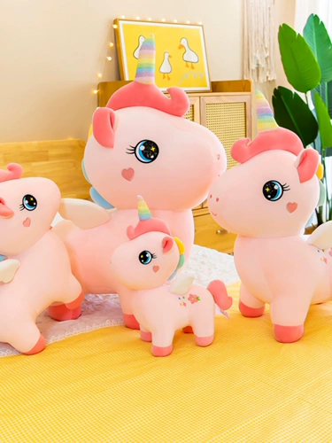 Плюшевая радужная игрушка, пони, детская подушка для обнимания, успокаивающая тряпичная кукла, новая коллекция, единорог