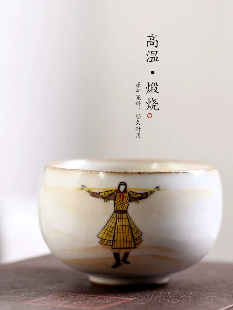 Кубок для чая Руяо кунг-фу мастера — расписной кубок из керамики Jingdezhen, чистая ручная работа чайный набор