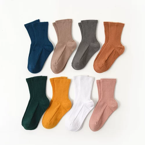Австралийские длинные бархатные хлопковые детские носки для носков в носке, Littus roth Pure Color Удобная куча носков, четыре сезона детских носков