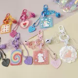 Милые брендовые карточки, брелок, аксессуар, изысканная акриловая креативная подвеска, подарок на день рождения