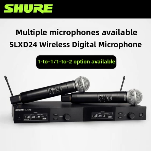 SHURE SLXD24D/BETA58A SM58 One-Two Professional Digital Wireless Live Microphone