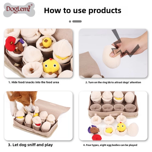 Doglemi креативная коробка для салфеток для нюхания спрятанных пищевых продуктов, коробка для обучения и дрессировки корма для собак, игрушки для игр с кормом для собак