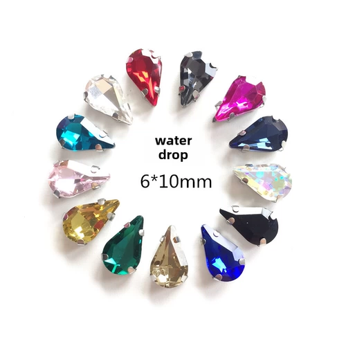 6*10 м капля воды коготь горный хрусталь DIY ручная работа со стразами ремонт одежды стразы украшения обуви аксессуары со стразами кашемировый свитер аксессуары
