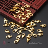 Медное золото, наполненное боковым пакетом, раскрытие кольца, бусин