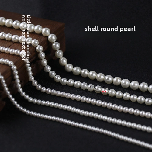 Натуральный белый браслет из бисера из жемчуга ручной работы, 10mm