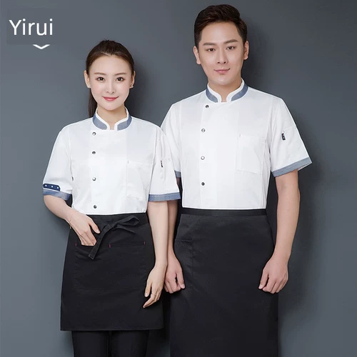 Bingsi Отель Ресторан Столовая Кухня Выпечка Торт Одежда Одежда шеф-повара Спецодежда с длинным рукавом и коротким рукавом Лето