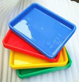 Синяя пластиковая красная желтая игрушка, система хранения