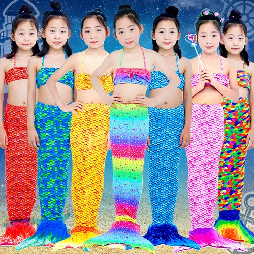 Детский наряд маленькой принцессы, купальник, крой «рыбий хвост»