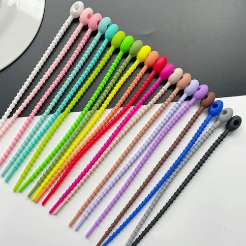 Силиконовые нейлоновые кабельные стяжки, мультяшный брелок, силиконовый ремень, «сделай сам»