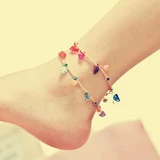 Trang sức dân tộc Bán buôn Chúc cỏ Cỏ tình yêu Cỏ may mắn Handmade Vintage Cherry Bell Anklet vòng chân