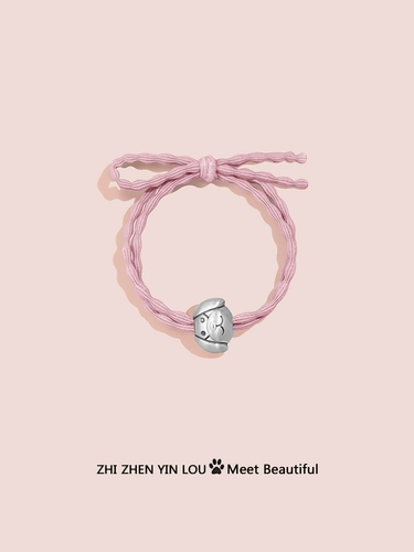 Резинка для волос, дизайнерский небольшой аксессуар для волос, серебро 999 пробы, коллекция 2022