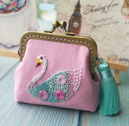 Креативные монеты ручной работы, бумажник, DIY, с вышивкой, подходит для начинающих