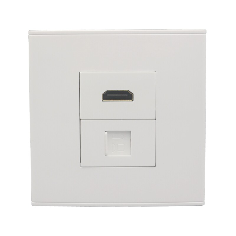 86 двойной порт стена штекер HDMI hd панель стена выход модули 6 категорий кабель интерфейс 6 Категория сеть