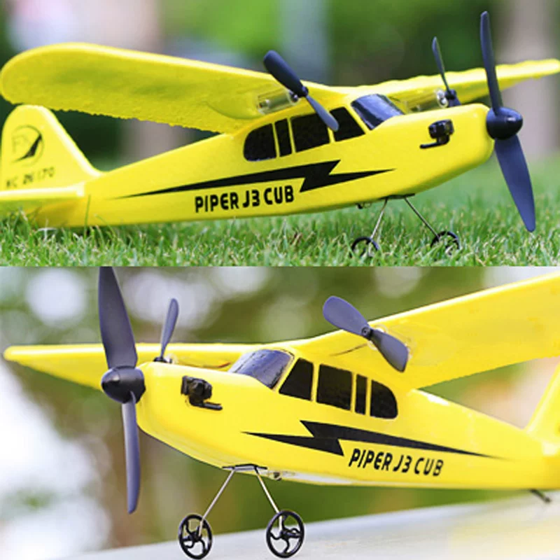 Shatterproof airplane from foam, glider, small fighter for students with fixed wing, remote control