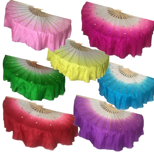 Настоящий фанат Silk Dance Yangge Fan Fantness Plaza Dance Fan 8 -Inch 1 Foot, один фут два производителя Прямая продавая одну плюс деньги