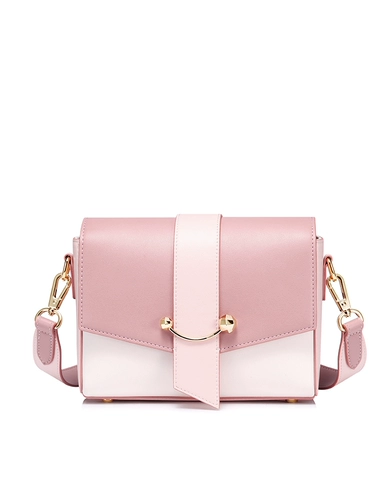 Модная розовая сумка на одно плечо, бретели, 2019, в корейском стиле