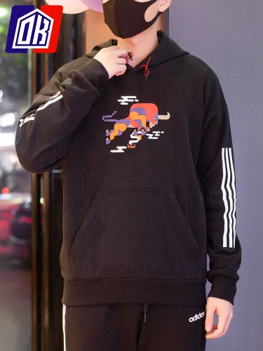 Adidas, весенняя толстовка с капюшоном, спортивный костюм для отдыха, коллекция 2021, оверсайз