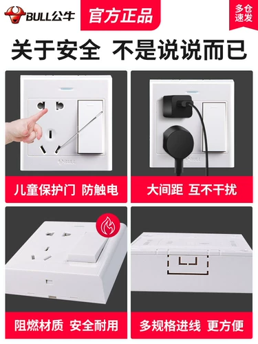 Bullsmo One Open Pived -Hole с открытым переключателем для управления домашней стеной Lin